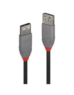 Lindy 36704 cavo USB 3 m USB 2.0 USB A Nero, Grigio