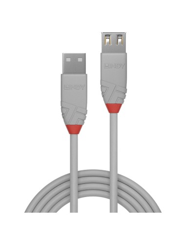 Lindy 36710 cavo USB 0,2 m USB 2.0 USB A Grigio