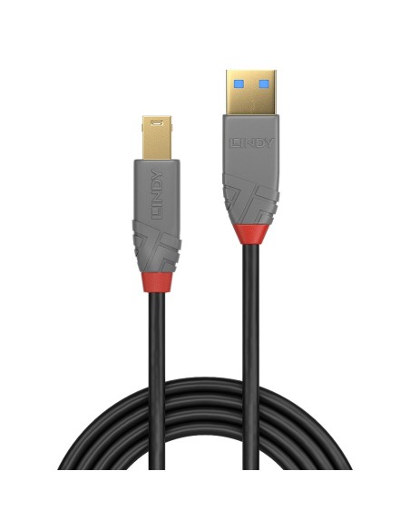 Lindy 36744 cavo USB 5 m USB 3.2 Gen 1 (3.1 Gen 1) USB A USB B Nero