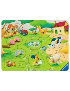 Ravensburger Kleiner Bauernhof Puzzle da pavimento 9 pz Fattoria 2