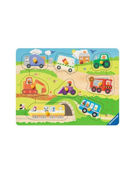 Ravensburger 00.003.684 Puzzle con formine Veicoli