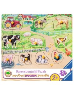 Ravensburger 00.003.689 Puzzle con formine 10 pz Fattoria
