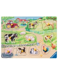 Ravensburger 00.003.689 Puzzle con formine 10 pz Fattoria 2