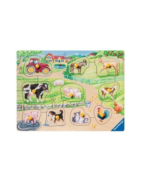 Ravensburger 00.003.689 Puzzle con formine 10 pz Fattoria