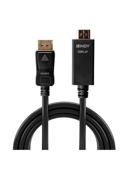Lindy 36922 cavo e adattatore video 2 m DisplayPort HDMI tipo A (Standard) Nero