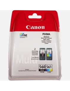 Canon PG-560   CL-561 cartuccia d'inchiostro 2 pz Originale Resa standard Nero, Ciano, Magenta, Giallo