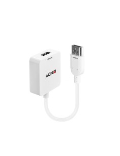 Lindy 38146 cavo e adattatore video HDMI tipo A (Standard) DisplayPort Bianco