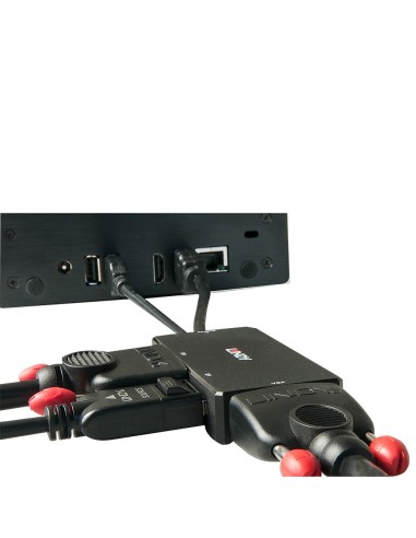 Lindy 38182 cavo e adattatore video 0,15 m Nero