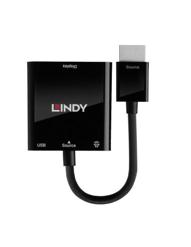 Lindy 38285 cavo e adattatore video 0,1 m HDMI tipo A (Standard) VGA (D-Sub) Nero