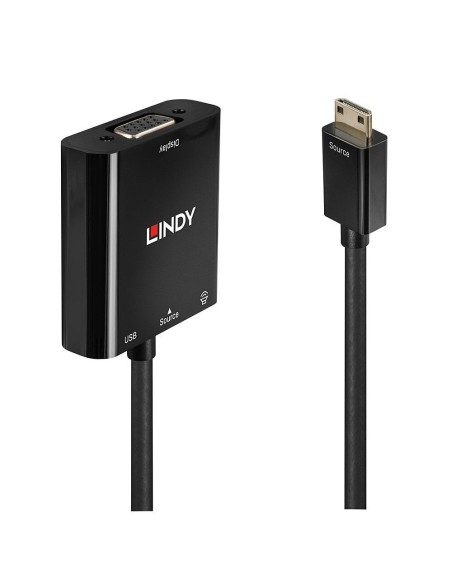 Lindy 38286 cavo e adattatore video 0,01 m HDMI Type C (Mini) Nero