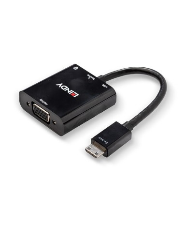 Lindy 38286 cavo e adattatore video 0,01 m HDMI Type C (Mini) Nero
