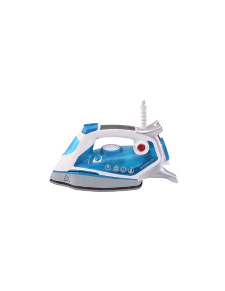 Hoover IRONflow TIF2600 1 011 Ferro da stiro a secco e a vapore Ceramica 2600 W Blu, Trasparente