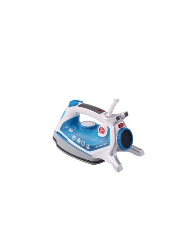 Hoover IRONflow TIF2600 1 011 Ferro da stiro a secco e a vapore Ceramica 2600 W Blu, Trasparente