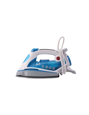 Hoover IRONflow TIF2600 1 011 Ferro da stiro a secco e a vapore Ceramica 2600 W Blu, Trasparente