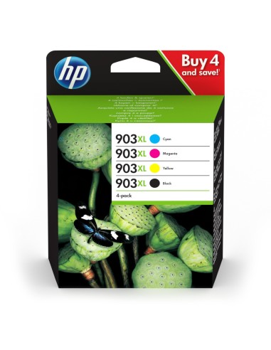 HP 903XL cartuccia d'inchiostro 4 pz Originale Resa elevata (XL) Nero, Ciano, Magenta, Giallo
