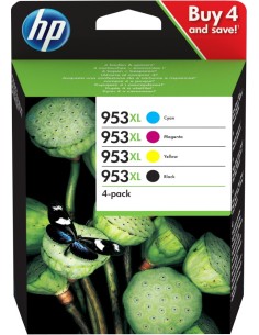 HP 953XL cartuccia d'inchiostro Originale Resa elevata (XL) Nero, Ciano, Magenta, Giallo