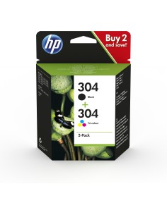 HP Confezione da 2 cartucce di inchiostro nero in tricromia originali 304