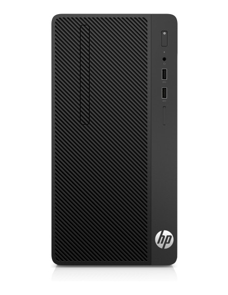HP 285 G3 DDR4-SDRAM A8-9600 Micro Tower AMD A8 8 GB 256 GB SSD Windows 10 Pro PC Nero