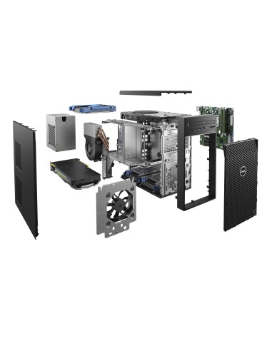 DELL Precision 3630 DDR4-SDRAM i5-9500 Tower Intel® Core™ i5 8 GB 256 GB SSD Windows 10 Pro PC Nero