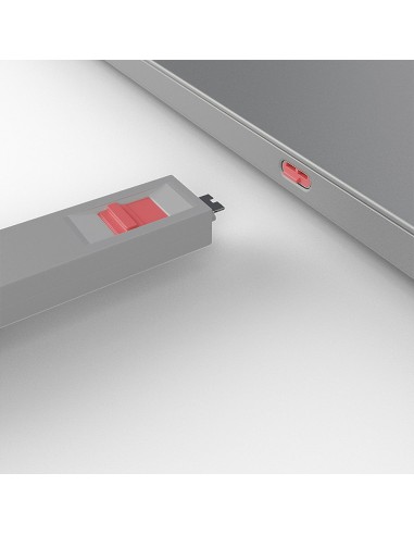 Lindy 40425 clip sicura Bloccaporte + chiave USB tipo-C Rosa 5 pz