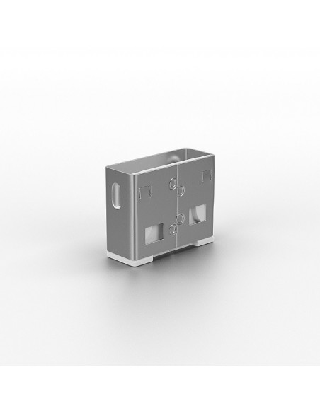 Lindy 40464 clip sicura Bloccaporte USB tipo A Bianco Acrilonitrile butadiene stirene (ABS) 10 pz