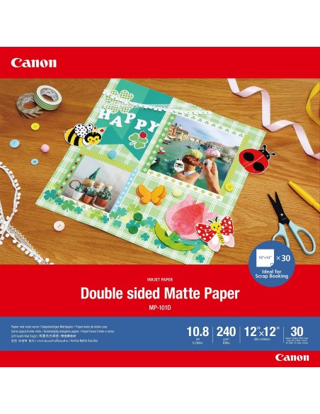 Canon Carta Matte fronte-retro MP-101D, 12" x 12", 30 fogli