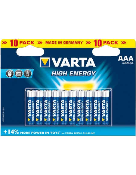 Varta HIGH ENERGY AAA Batteria monouso Mini Stilo AAA Alcalino