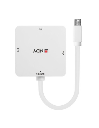 Lindy 41035 cavo e adattatore video 0,2 m Bianco