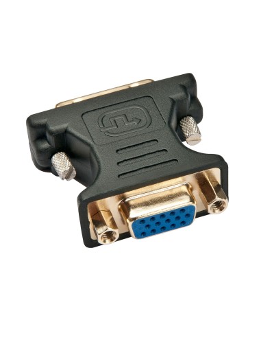 Lindy 41199 adattatore per inversione del genere dei cavi VGA DVI-I Nero, Oro