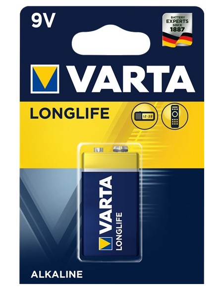 Varta Longlife Extra 9V Batteria monouso Alcalino