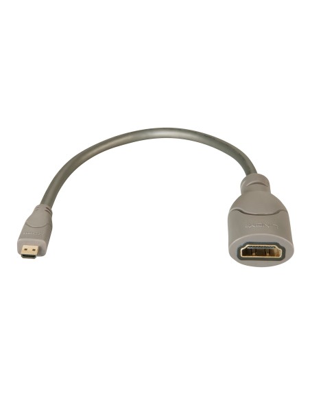 Lindy 41298 cavo HDMI 0,15 m HDMI tipo D (Micro) HDMI tipo A (Standard) Grigio