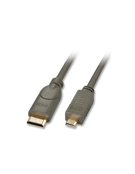 Lindy 1.5m HDMI cavo HDMI 1,5 m HDMI Type C (Mini) HDMI tipo D (Micro) Nero