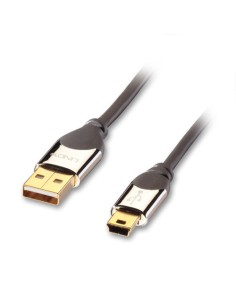 Lindy 41589 cavo USB 2 m USB 2.0 USB A Mini-USB B Antracite