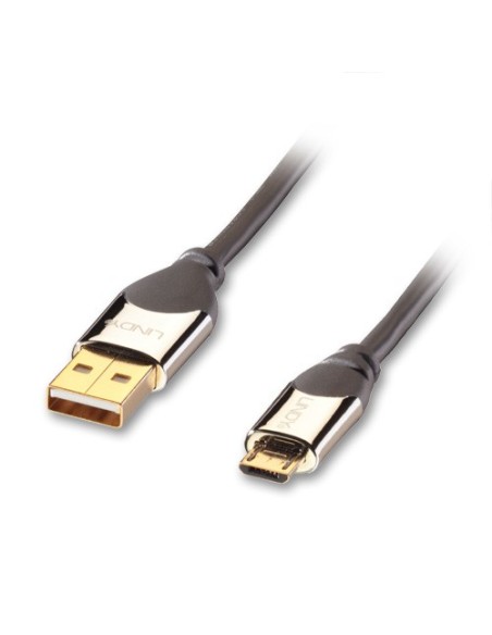 Lindy USB 2.0, A MicroB, 2m cavo USB USB A Micro-USB B Nero