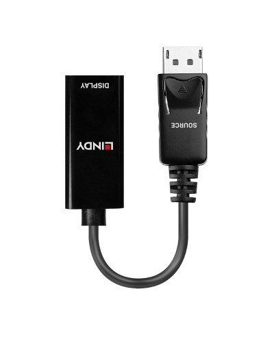 Lindy 41718 cavo e adattatore video 0,15 m DisplayPort HDMI Nero