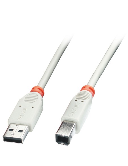 Lindy 41924 cavo USB 3 m USB 2.0 USB A USB B Grigio