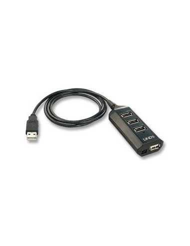 Lindy 42619 hub di interfaccia 480 Mbit s Nero