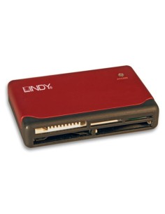 Lindy 42741 lettore di schede USB 2.0 Rosso