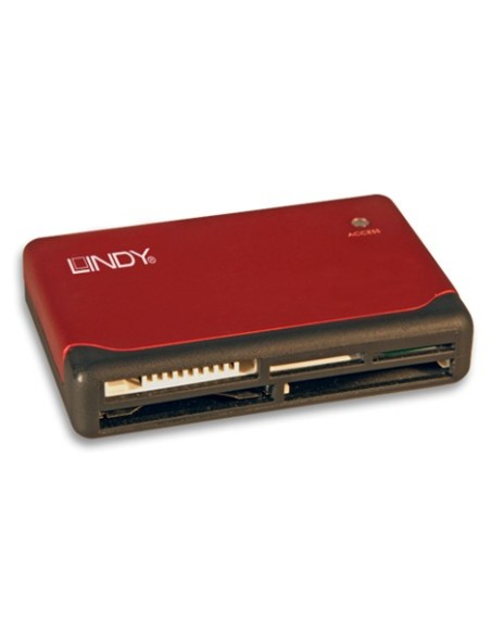 Lindy 42741 lettore di schede USB 2.0 Rosso