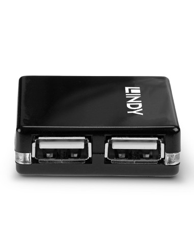 Lindy 42742 hub di interfaccia 480 Mbit s Nero