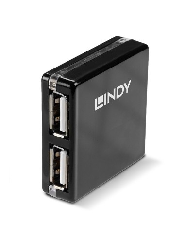 Lindy 42742 hub di interfaccia 480 Mbit s Nero