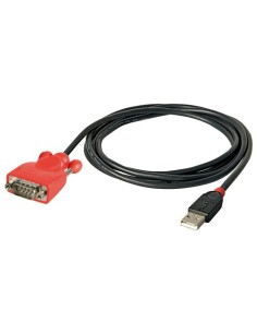 Lindy USB Serial (RS-232) Adapter cavo seriale Nero USB tipo A DB-9
