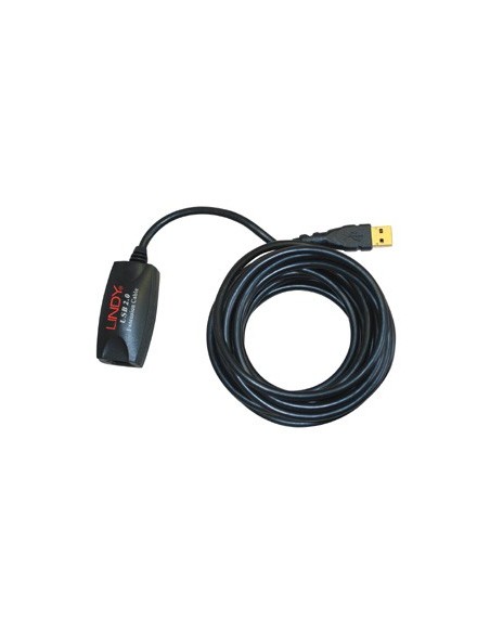 Lindy 5m USB Extension Cable, USB 2.0 cavo USB Nero
