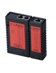 Lindy 43008 tester per cavo di rete Nero, Rosso