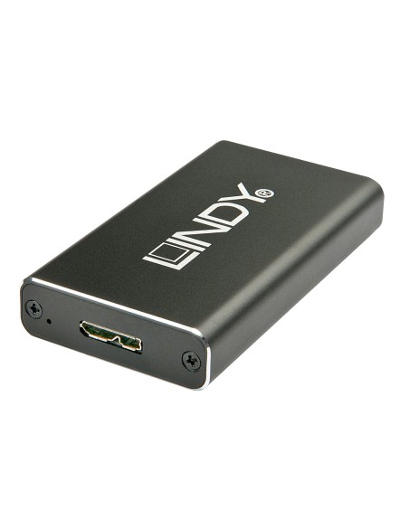 Lindy 43186 contenitore di unità di archiviazione Box esterno SSD Nero