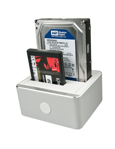 Lindy 43231 docking station per unità di archiviazione USB 3.2 Gen 2 (3.1 Gen 2) Type-C Alluminio