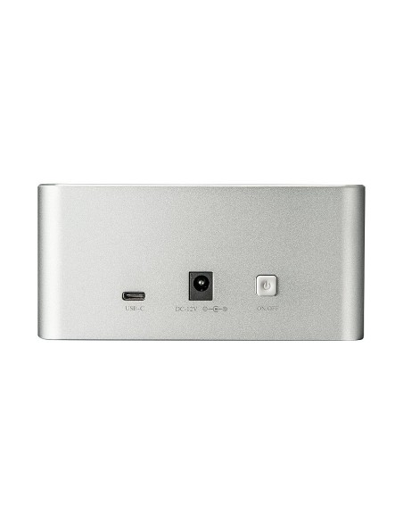 Lindy 43231 docking station per unità di archiviazione USB 3.2 Gen 2 (3.1 Gen 2) Type-C Alluminio