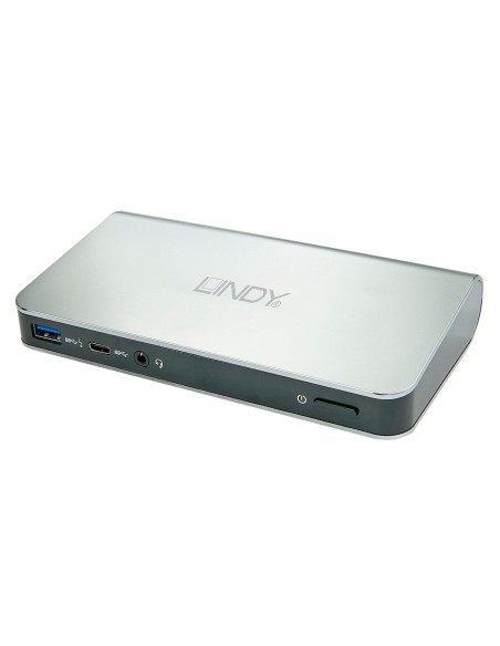 Lindy 43234 replicatore di porte e docking station per notebook Cablato USB 3.2 Gen 1 (3.1 Gen 1) Type-C Bianco