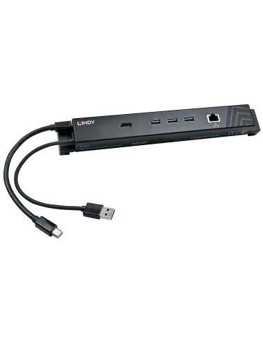 Lindy 43236 docking station per unità di archiviazione Nero