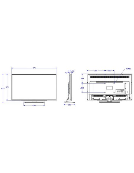 Philips Studio 43HFL2889S 12 TV Hospitality 109,2 cm (43") Full HD 300 cd m² Nero 16 W